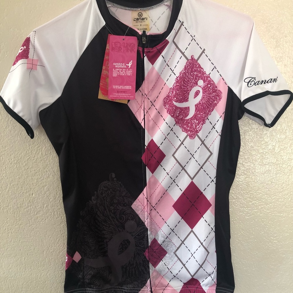 Canari Women’s Cycling Jersey Susan G. Komen Size Small Full Zip